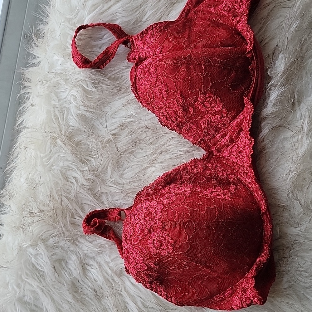 Red Lace Bra